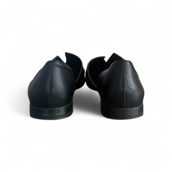 Vince Darlington Black Leather Dorsay Pointed Toe Flats | Womens Size 8 (EU 38) - Picture 3 of 4